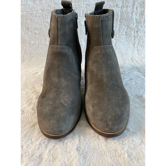 Diba Sophie Suede Gray Bootie - Picture 2 of 6